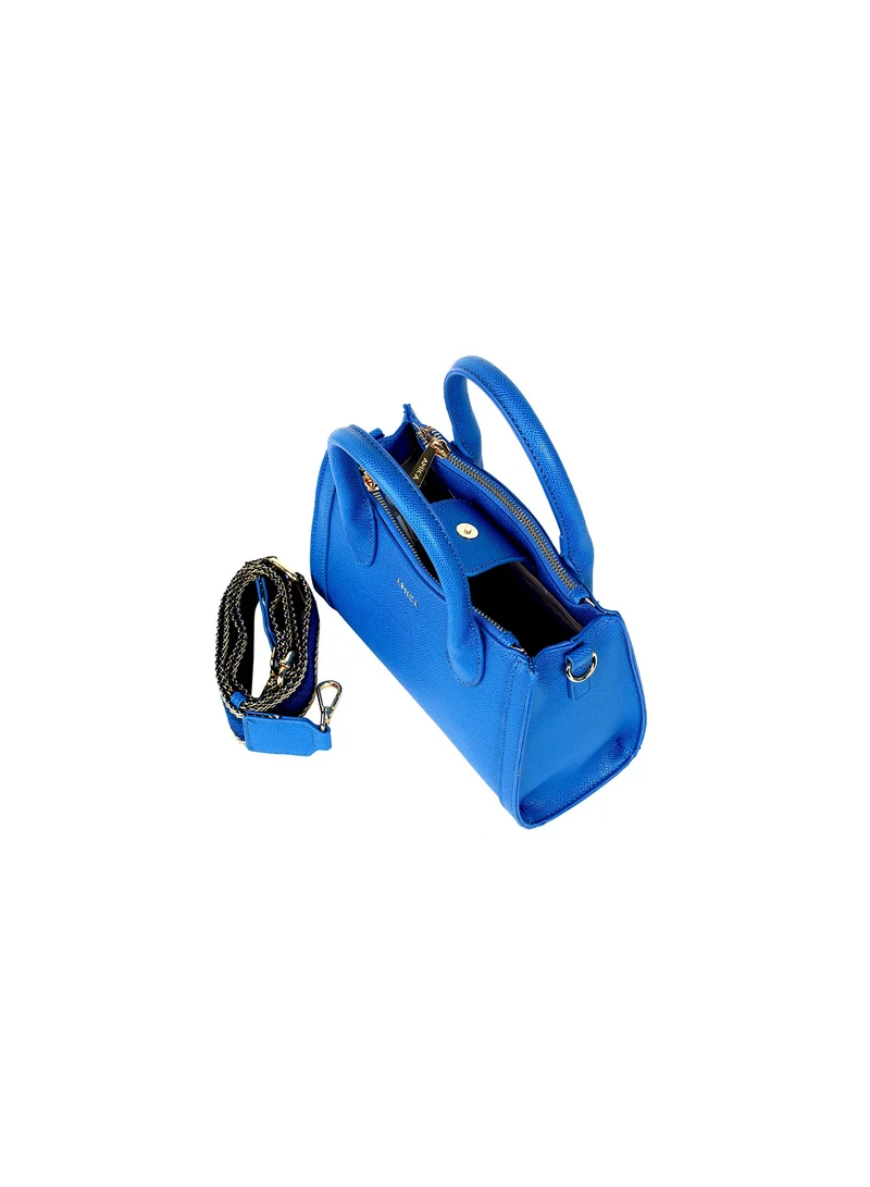 AMICA Elora Women's Leather Women's Shoulder Crossbody Bag with Woven Strap