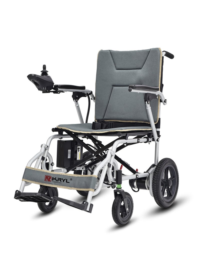 HT 18" Lightweight Foldable Electric Wheelchair with Rechargeable Lithium Battery – Portable & Easy to Carry - Image 1
