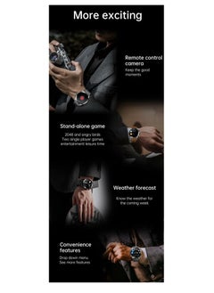 Haino Teko RW 32 watch 4 pro amoled round smart watch HD curved display with three set strap and wireless charger  - Image 5