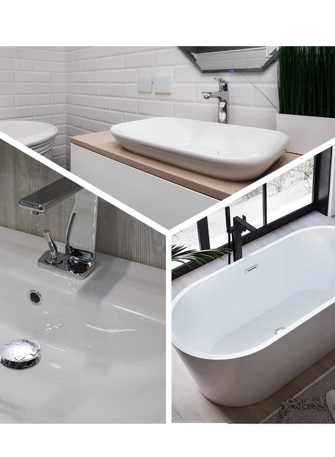 Universal Sink Plug Stopper with Hair Catcher and Removable Basket for Easy Cleaning and Odor Control - Image 5