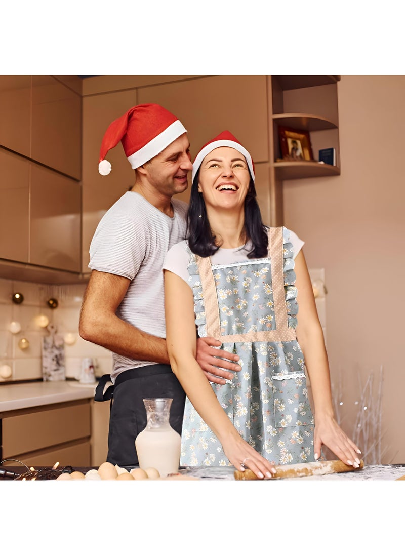 Generic Kitchen Billa - A Beautifully Designed Kitchen Apron Decorated With Flowers For Women, Features A Curly Rural Style With Pockets, Perfect For Cooking, Bread And Gardening Activities.  - Image 5
