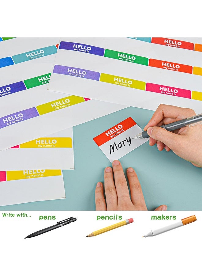 MXN 15 Sheets (240 Pcs) School Name Label Stickers, Peel & Stick Identification Badges, Waterproof Baby Bottle Labels for Schools Offices Themed Parties Families and Competitions - Image 4