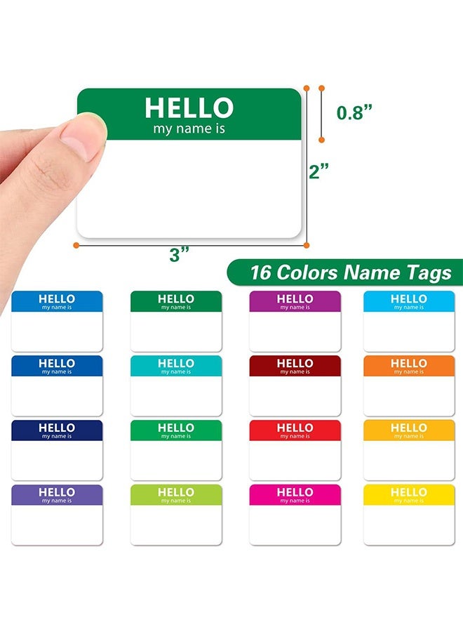 MXN 15 Sheets (240 Pcs) School Name Label Stickers, Peel & Stick Identification Badges, Waterproof Baby Bottle Labels for Schools Offices Themed Parties Families and Competitions - Image 2