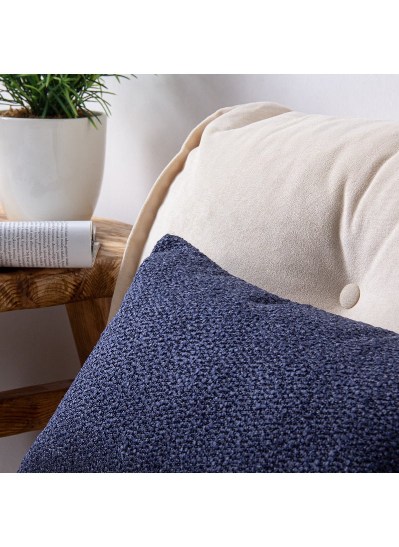 Homedius - Limosse Navy Blue Decorative Cushion 50x30 cm - Image 1