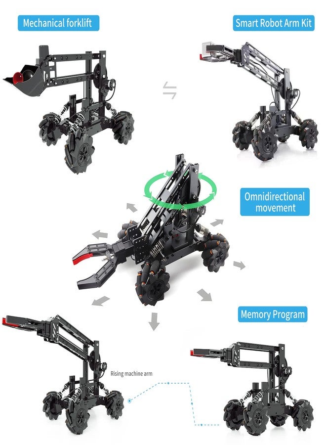 VANLINNY Robotic Arm Kit, STEM Projects for Kids Ages 8-12, Science Kits Electronic Robot Arm for Boys & Girls to Learn Programming/Technology, Educational Building Kits for Beginners, Xmas Gifts for Teens - Image 4