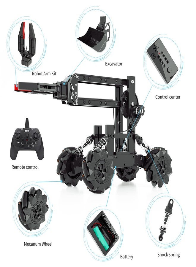 VANLINNY Robotic Arm Kit, STEM Projects for Kids Ages 8-12, Science Kits Electronic Robot Arm for Boys & Girls to Learn Programming/Technology, Educational Building Kits for Beginners, Xmas Gifts for Teens - Image 3