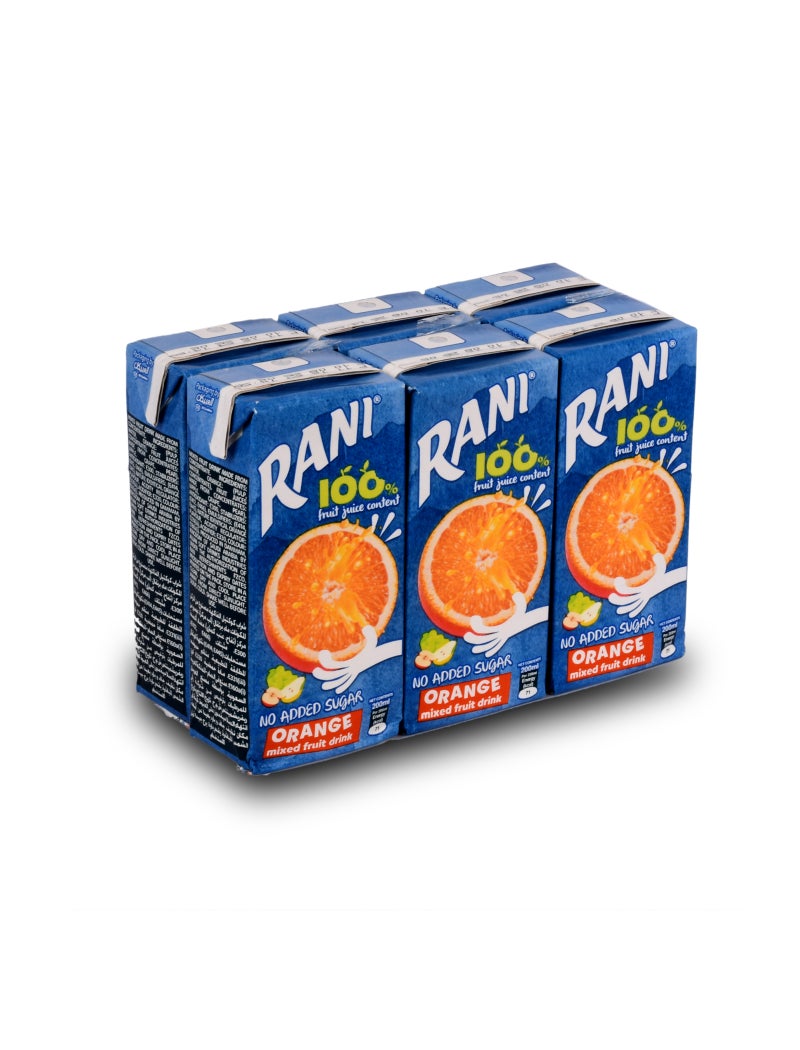 Rani Orange No Added Sugar Juice Pack 6 x 200ml - Image 2