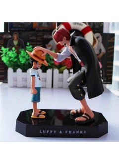 Trunkin Trunkin One Piece Monkey D Luffy (Baby) & Shanks Polyvinyl Chloride Action Figure | Pvc Anime Figurine Collectible Model Toy - 18 cms,Multicolor  - Image 1