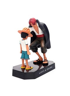 Trunkin Trunkin One Piece Monkey D Luffy (Baby) & Shanks Polyvinyl Chloride Action Figure | Pvc Anime Figurine Collectible Model Toy - 18 cms,Multicolor  - Image 2