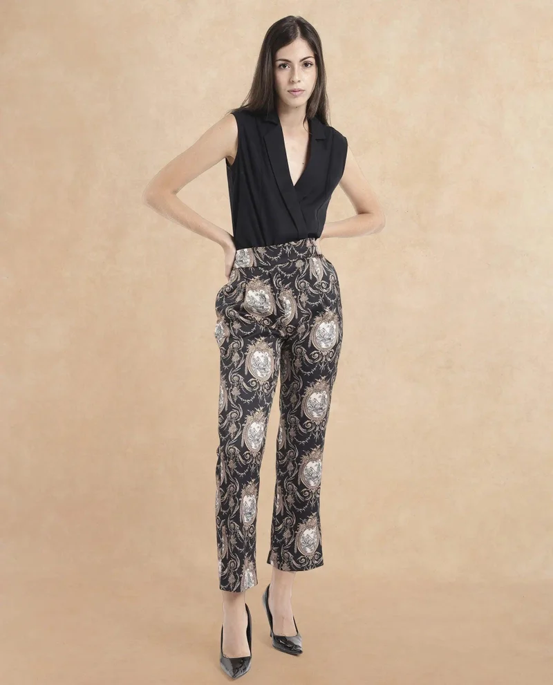 ريريزم Women's Tie-Up Ankle-Length Trouser