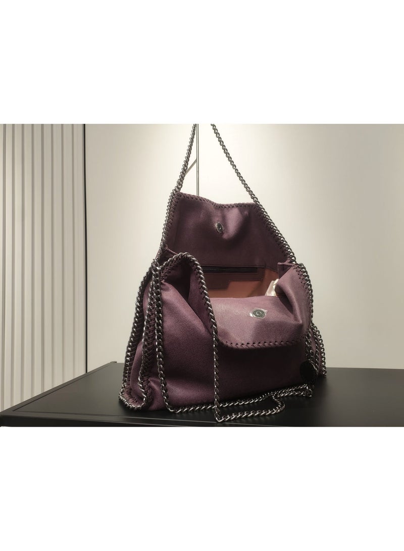 stella falabella chain Fold-Over LARGE size tote bag - Image 2