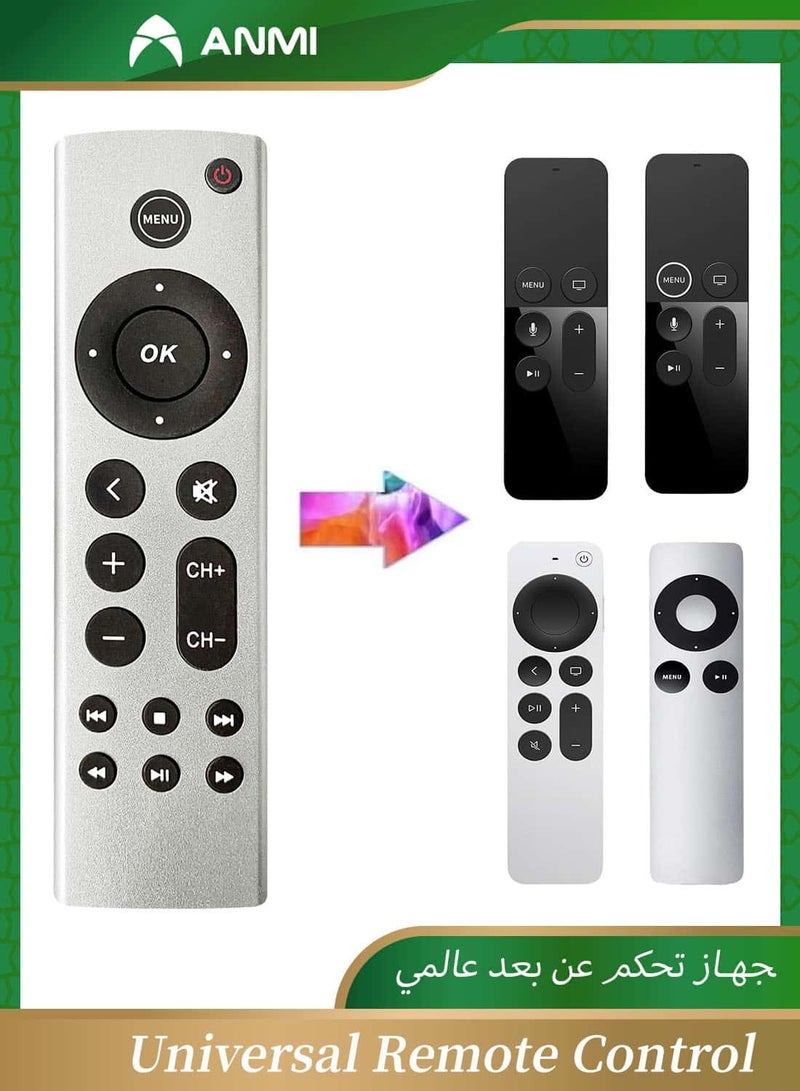 Anmi Universal Remote Control Replacement – Compatible with Apple TV 4K, Apple TV HD, and Apple TV Box (2nd, 3rd, 4th Gen), Models A2843, A2737, A2169, A1842, A1625, A1427, A1469, A1378, A1218 - Image 1