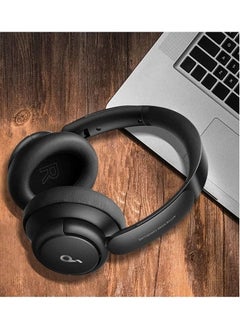 OULIYO Replacement Earpads Cushions for Anker Soundcore Headphones Q30 and Anker Q35, Life Q30 Earpads Ear Cushions with Protein Leather Skin and Memory Foam (Black)  - Image 4