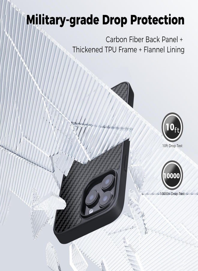 MONOCARBON Real Forged Carbon Fiber Hard Cover Case for iPhone 16 Pro Max | Military Grade, 6.9 in, Dropproof, Compatible with MagSafe, Heavy Duty Case, with Camera Protection, Wrapped Edge - Image 3