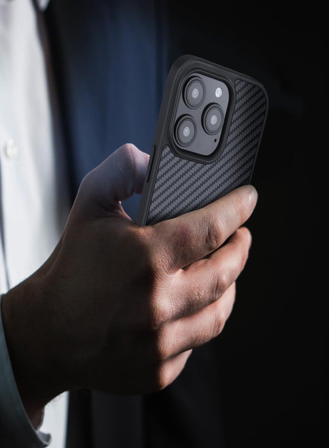 MONOCARBON Real Forged Carbon Fiber Hard Cover Case for iPhone 16 Pro Max | Military Grade, 6.9 in, Dropproof, Compatible with MagSafe, Heavy Duty Case, with Camera Protection, Wrapped Edge - Image 2