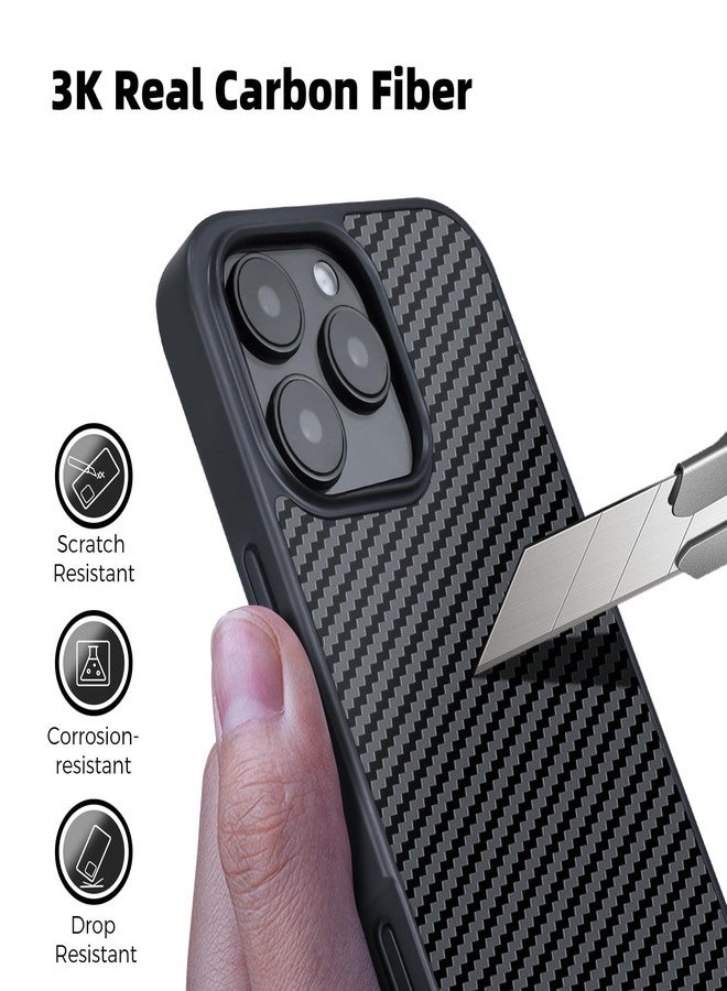 MONOCARBON Real Forged Carbon Fiber Hard Cover Case for iPhone 16 Pro Max | Military Grade, 6.9 in, Dropproof, Compatible with MagSafe, Heavy Duty Case, with Camera Protection, Wrapped Edge - Image 4