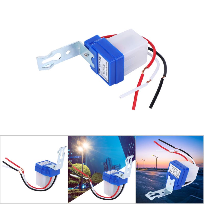 2 Pcs Automatic Light Switch Outdoor Street Photo Controlled Sensing Switch PhotoswitchAS-10A-220V AC220V - Image 2