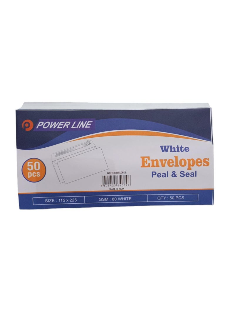 Power line White envelope size 115 x 225 mm  - Image 2