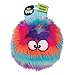 goDog Furballz Squeaky Plush Ball Dog Toy Chew Guard Technology Cool Rainbow Large - Image 3