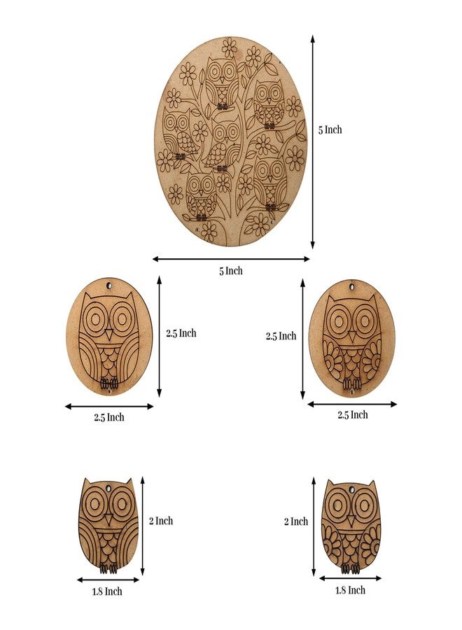 picknMAKE Art & Craft Kit for Kids & Adults, DIY Home Decor, Wooden Owl Painting Kit (All Materials Included) - Image 4