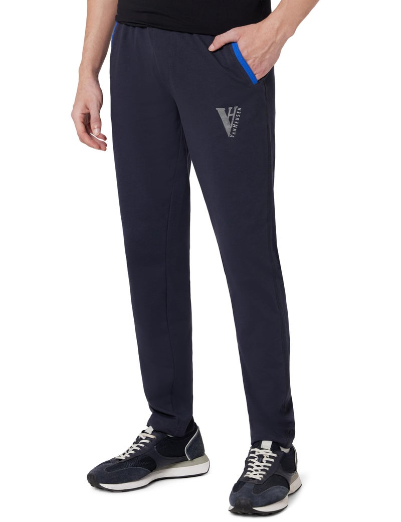 Van Heusen Men Athleisure Smart Tech Regular Fit Trackpants - Easy Stain Release, Anti Stat, Ultra Soft_50043_Graphite_M | Rise Style: Mid Rise - Image 1