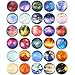 Ecoofor 30 Pack Galaxy Bouncy Balls 32 mm Space Themed Rubber Balls in 30 Styles Bulk Space Party Favors for Kids Goodie Bag Fillers Bag Stuffers Space Toys for Boys and Girls - Image 2