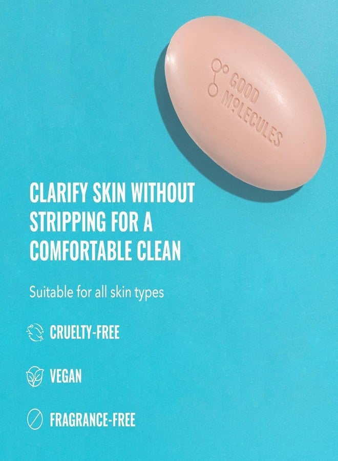 Good Molecules Clarify and Cleanse Bar Pack 2 – 89 g / 3.15 oz Each | Soap Free Face & Body Cleansing Bar with Salicylic Acid (BHA) - Image 2