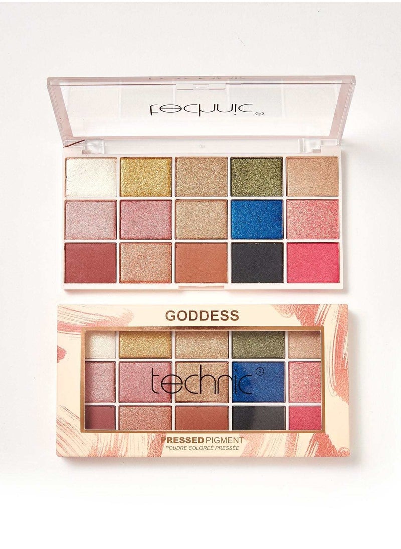 Technic لوحة ظلال العيون المضغوطة المكونة من 15 لونًا - Gooddess  - Image 1