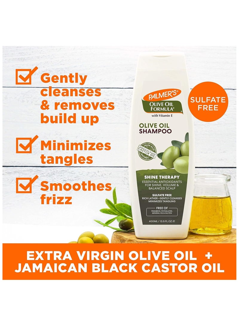 Palmer's Olive Oil Formula Shampoo|Shine Therapy|Essential Antioxidants For Shine,Volume&Balance Scalp|Rich Lather, Cleanses,Minimize Tangling|No Sulfate, Paraben,Phthalates,Mineral Oil&Gluten 400ml - Image 4