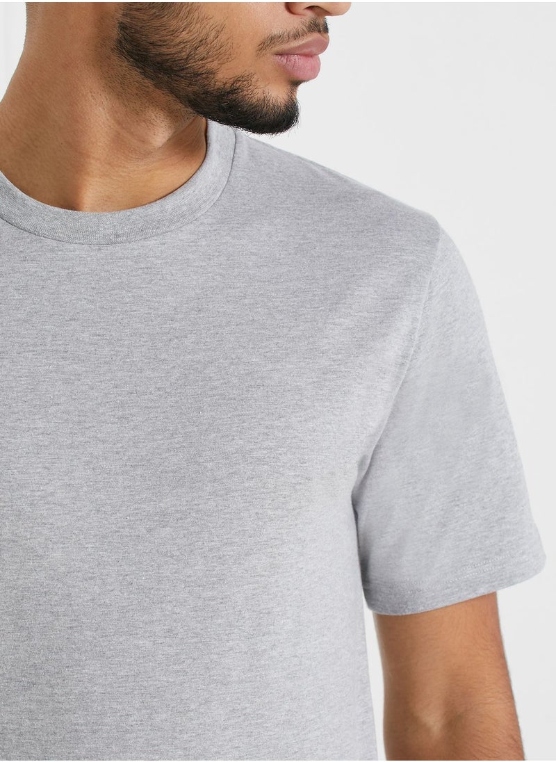 Seventy Five Basics Essential Crew Neck T-Shirt  - Image 3