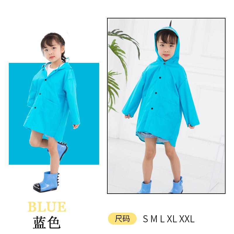 Children'S Baby Raincoat Kindergarten Dinosaur Kidsren'S Large Class Poncho Kidsren'S Poncho Spring & Fall 2-6 Years Old Cartoon - Image 1