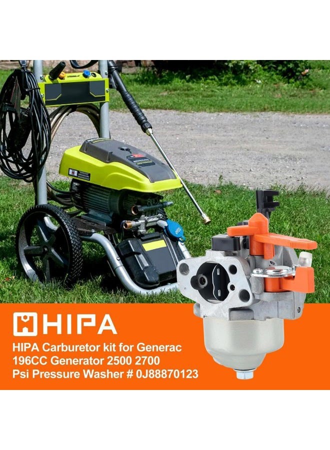 Hipa 0J35220126 Carburetor for Generac 2500-3000 PSI 196CC Pressure Washer - Image 2