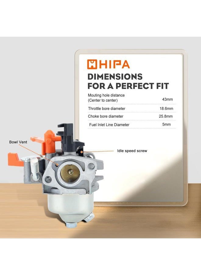 Hipa 0J35220126 Carburetor for Generac 2500-3000 PSI 196CC Pressure Washer - Image 3
