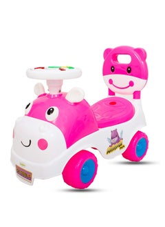 البدر Baybee Hippo Race Kids ركوب على سيارة الدفع للأطفال الصغار لعبة سيارة الطفل الأطفال رايدر والرضع ألعاب السيارات الطفل | مناسب للأطفال للأولاد والبنات (1-3 سنوات)  - Image 1