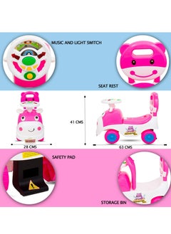 البدر Baybee Hippo Race Kids ركوب على سيارة الدفع للأطفال الصغار لعبة سيارة الطفل الأطفال رايدر والرضع ألعاب السيارات الطفل | مناسب للأطفال للأولاد والبنات (1-3 سنوات)  - Image 5