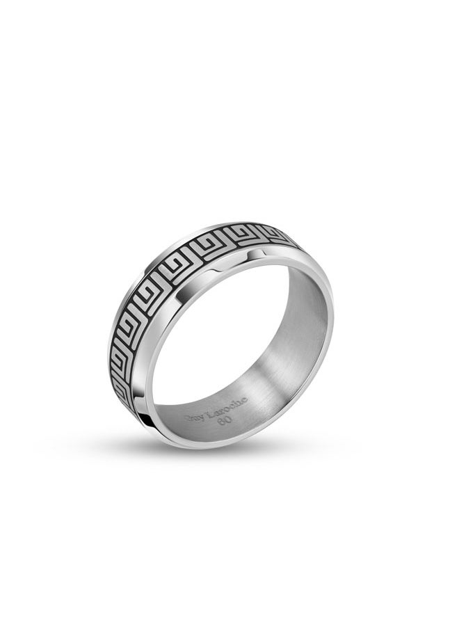 Guy Laroche Charlie.4 Silver Finger Ring for Men  - Image 3