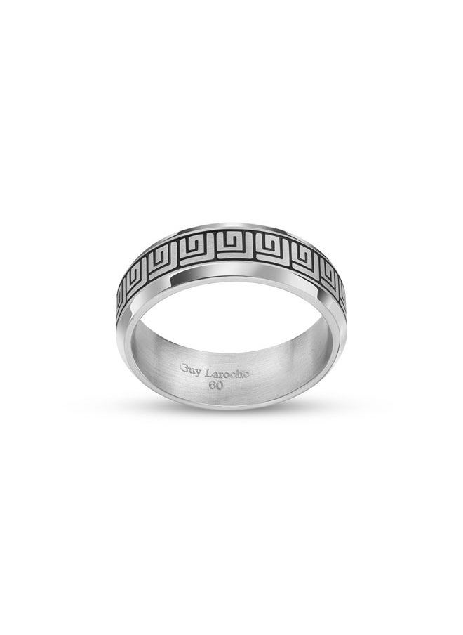Guy Laroche Charlie.4 Silver Finger Ring for Men  - Image 2