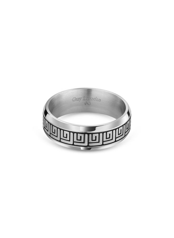 Guy Laroche Charlie.4 Silver Finger Ring for Men  - Image 1
