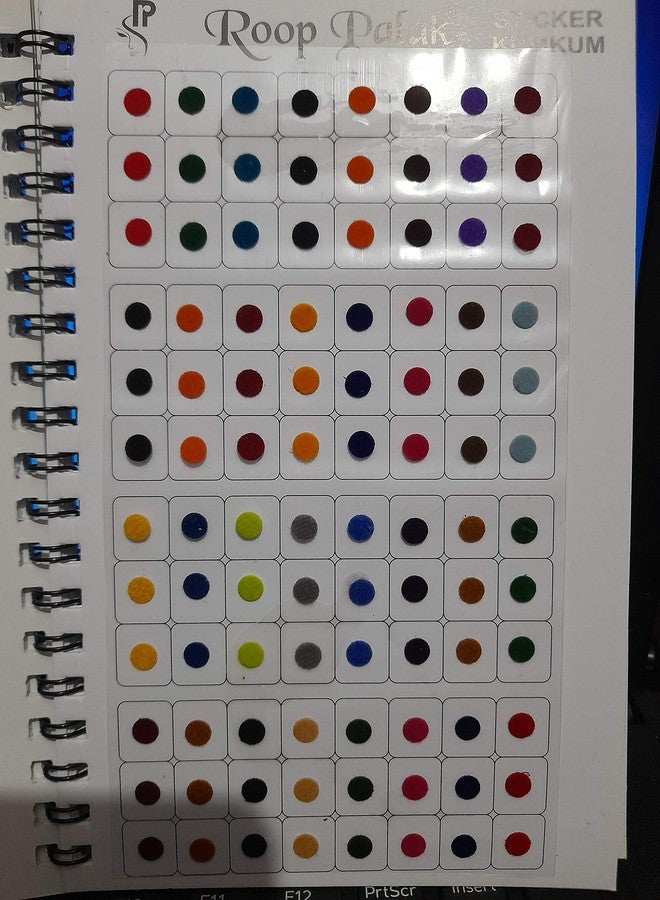 Navya suhag STICKER KUMKUM SPIRAL BOOK bindi multi color - Image 4