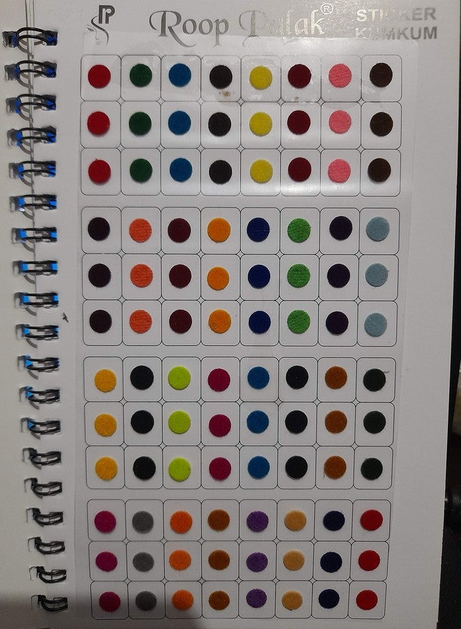Navya suhag STICKER KUMKUM SPIRAL BOOK bindi multi color - Image 5