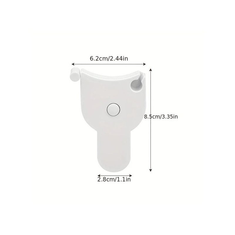 White Retractable Soft Body Measuring Tape For Waist Bust Thighs - Image 5