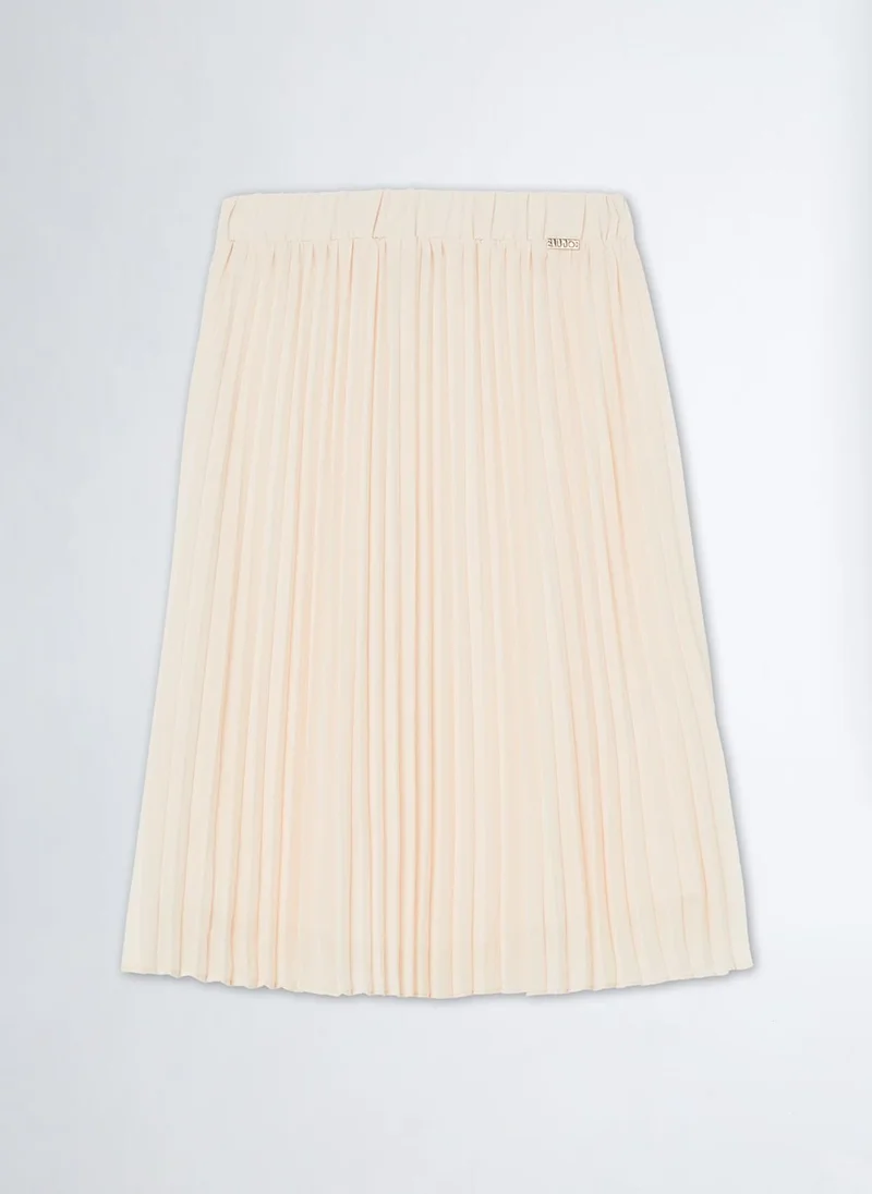 ليو جو Pleated midi skirt