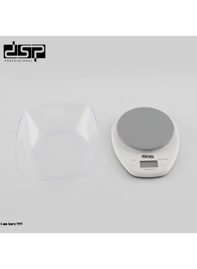 دي اس بي ميزان مطبخ رقمي DSP مع صينية شفافة سعة 800 مل - سعة 5 كجم - Image 3