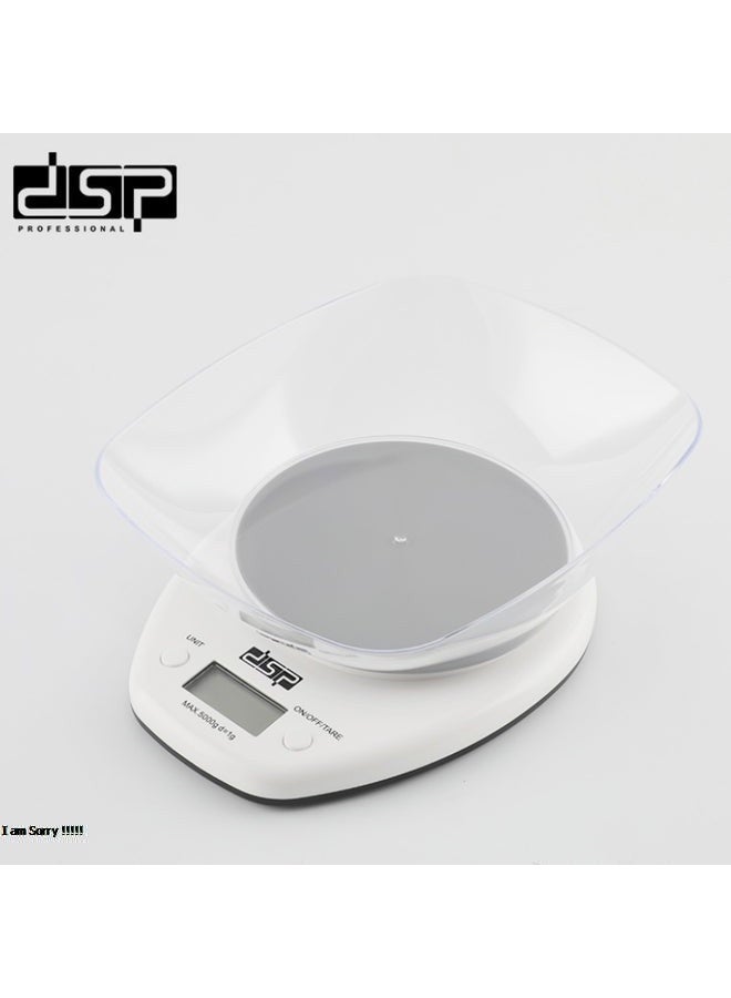 دي اس بي ميزان مطبخ رقمي DSP مع صينية شفافة سعة 800 مل - سعة 5 كجم - Image 2
