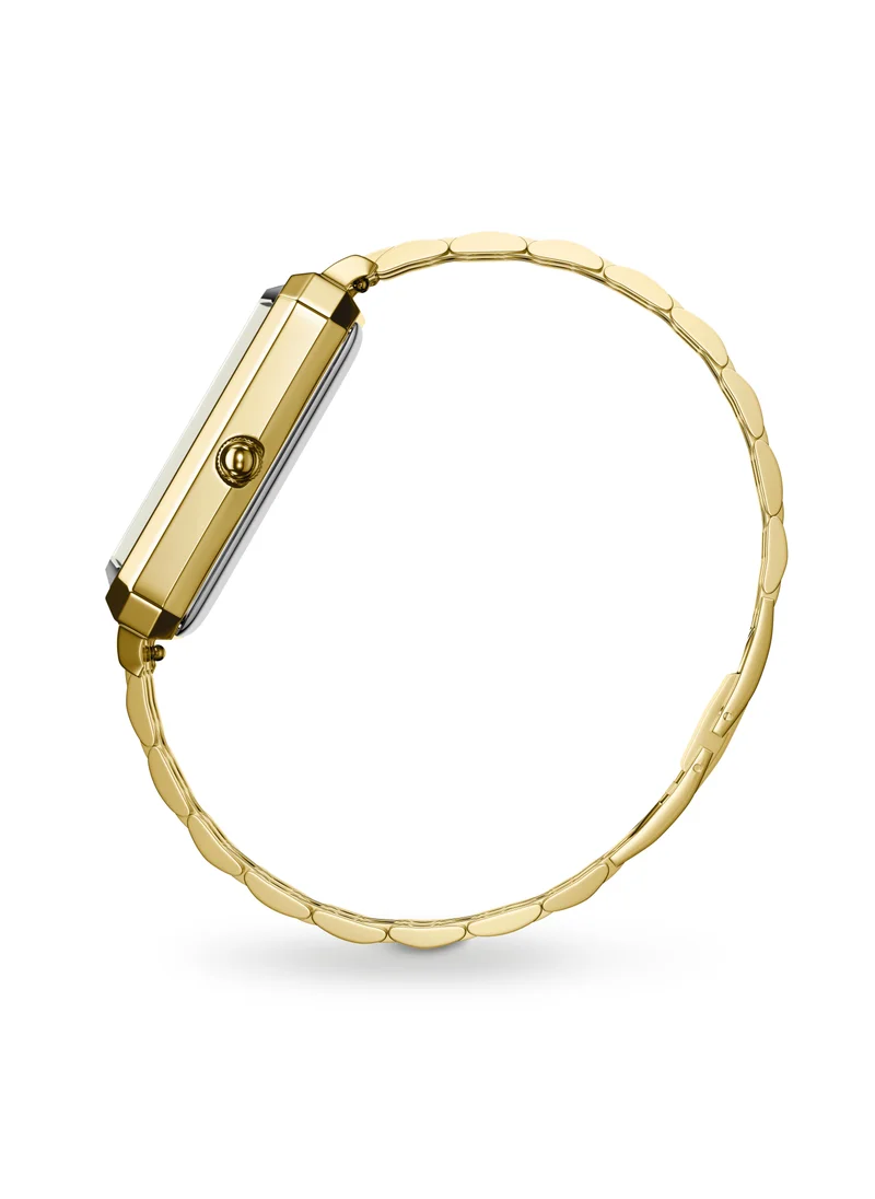 RoseField Rosefield Octagon White Sunray Steel Gold Women Watch - OCWSG-O40