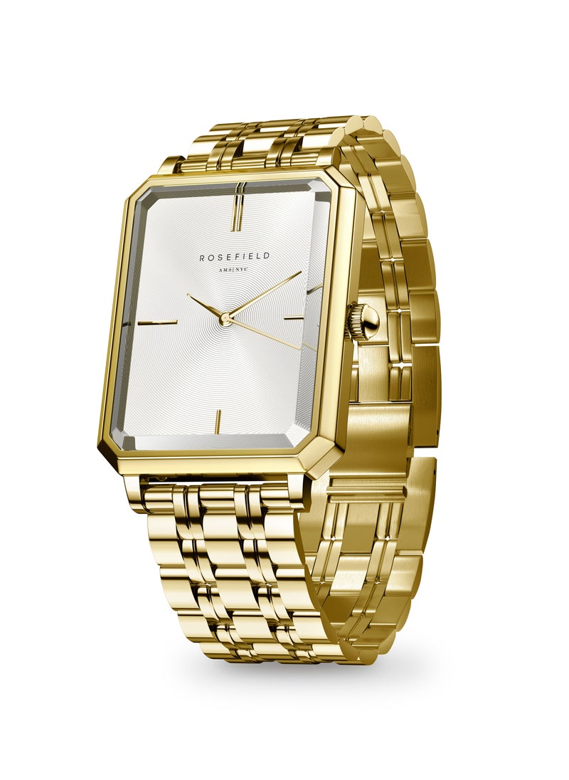 Rosefield Octagon White Sunray Steel Gold Women Watch - OCWSG-O40 - pzsku/Z2403D76762379237998BZ/45/_/1727268688/899d74dc-a306-4d0a-8698-63095b83ce45