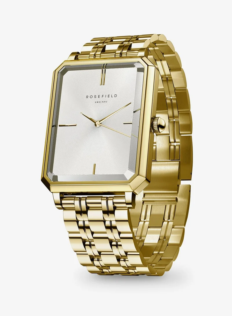 Rosefield  Rosefield Octagon White Sunray Steel Gold Women Watch - OCWSG-O40 for Women | Best Price UAE