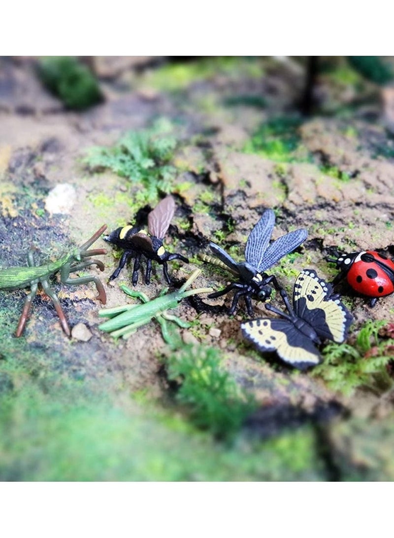 KASTWAVE 12 PCS Small Realistic Insects Figures Toys, Plastic Wildlife Animal Fake Bug Toys Party Favor School Project Bug Figurines Set for Kids Toddlers - Image 5