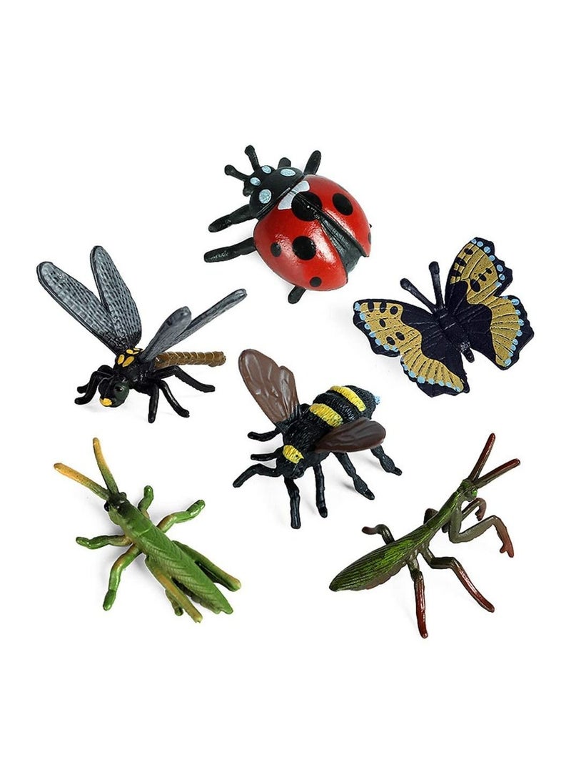 KASTWAVE 12 PCS Small Realistic Insects Figures Toys, Plastic Wildlife Animal Fake Bug Toys Party Favor School Project Bug Figurines Set for Kids Toddlers - Image 3