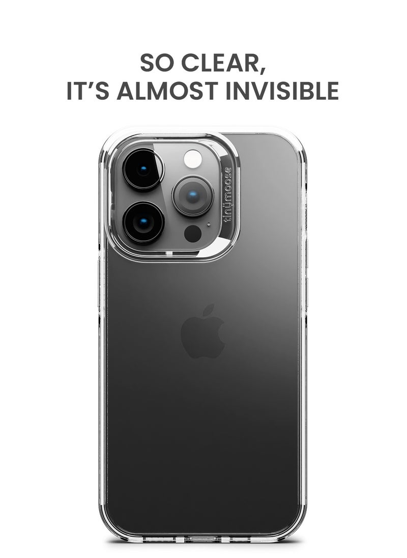 TinyMoose iPhone 14 Pro Max Case Phantom Drip 6.7 Inch Slim Thin, Yellowing-Resistant, Anti-Drop Shock Absorption, Anti-Scratch, Hard Back Cell phone Cover made for iPhone 14 Pro Max - Ghost Clear  - Image 2